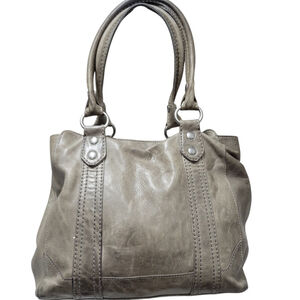 Frye Melissa Tote Women’s Genuine Distressed Leather Gray #34DB138